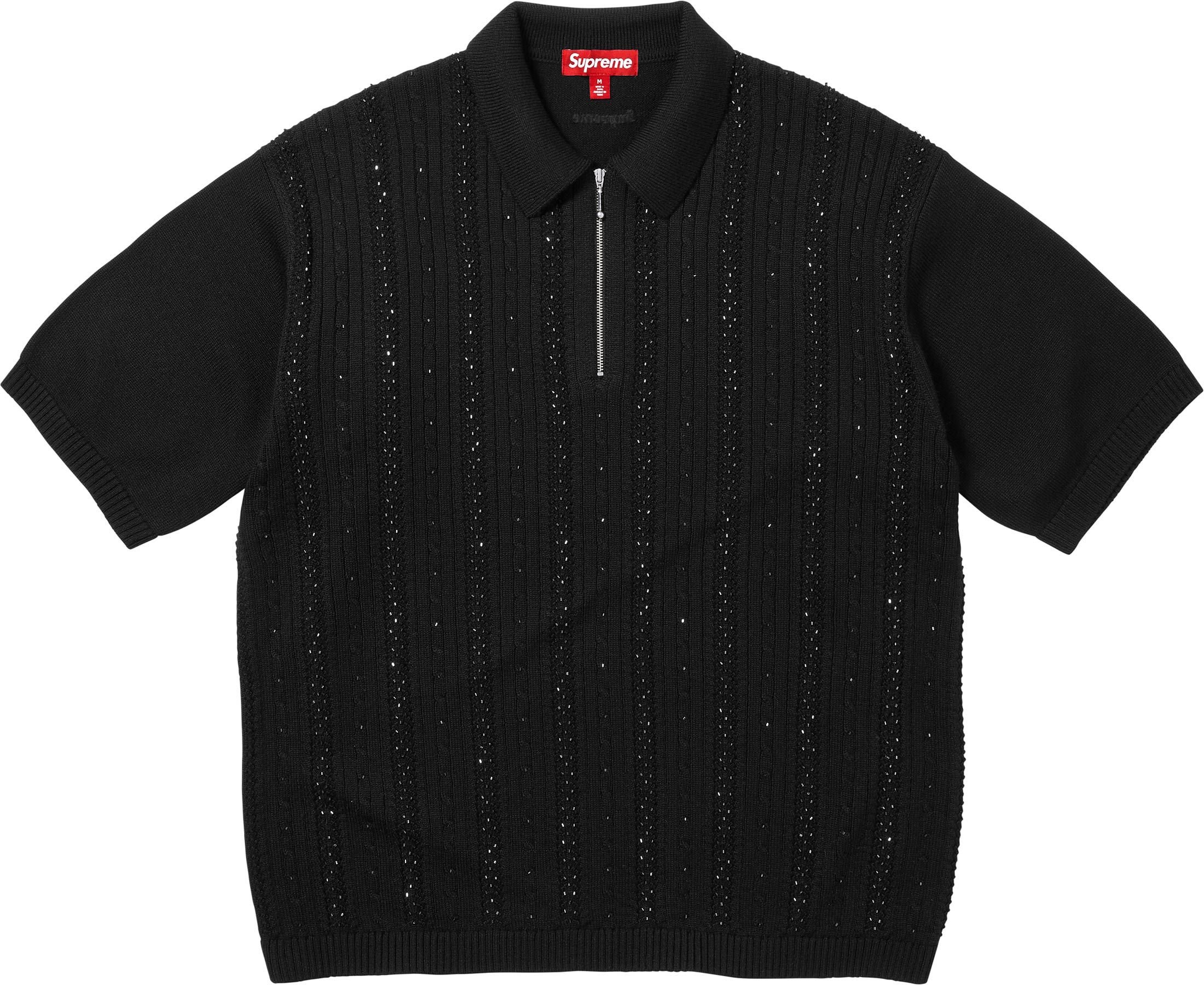 Beaded Zip Polo view 2